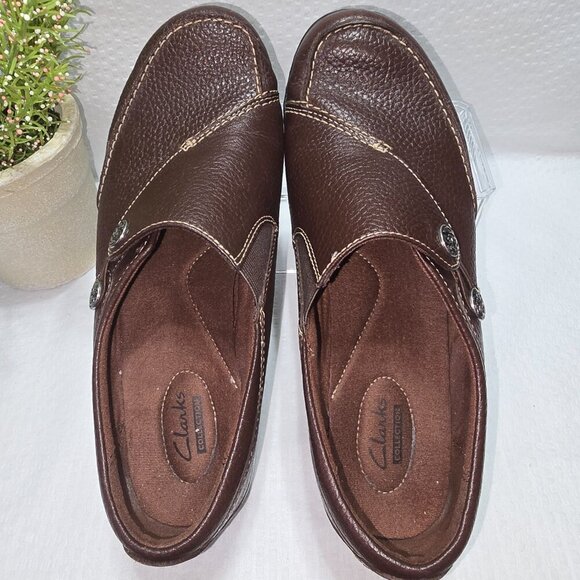 CLARKS COLLECTION SPECIAL EDITION SLIP ON ASHLAND LANE WOMENS SIZE 9 EUC - Picture 4 of 8